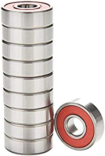 BESIY Bearings for Skateboards, Longboards, Inline Skates, Roller Skates, Spinners, Double Shielded,8x22x7 Miniature Ball Bearings, 608, ABEC-9(Pack of 8)