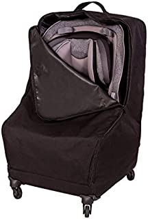 J.L. Childress Spinner Wheelie Deluxe Car Seat Travel Bag, Black