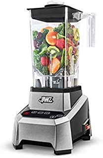 JAWZ High Performance Blender, 64 Oz Professional Grade Countertop Blender, Food Processor, Juicer, Smoothie or Nut Butter Maker, Precision Smart Touch Variable Speed, Stainless Steel Blades, Silver