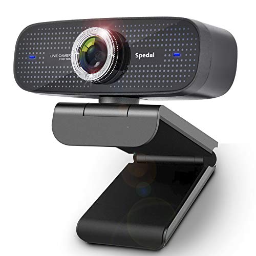 HD Webcam Streaming, Spedal 1080P Web Camera with Microphone for Desktop/Laptop, PC Webcam Compatible with OBS/Zoom/YouTube/Skype, Webcam for Windows/Mac