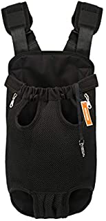 NICREW Out Front Dog Carrier, Hands-Free Adjustable Pet Backpack Carrier, Wide Straps with Shoulder Pads