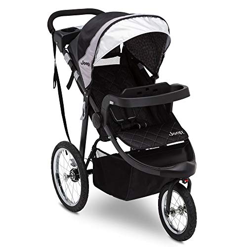 Jeep Deluxe Patriot Open Trails Jogger by Delta Children, Charcoal Tracks