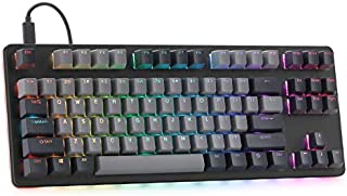 Drop CTRL Mechanical Keyboard  Tenkeyless TKL (87 Key) Gaming Keyboard, Hot-Swap Switches, Programmable Macros, RGB LED Backlighting, USB-C, Doubleshot PBT, Aluminum Frame (Cherry MX Brown, Black)