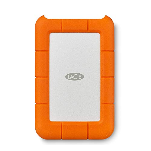 LaCie (LAC9000633) Rugged Mini 4TB External Hard Drive Portable HDD  USB 3.0 USB 2.0 Compatible, Drop Shock Dust Rain Resistant Shuttle Drive, For Mac And PC Computer Desktop and Laptop