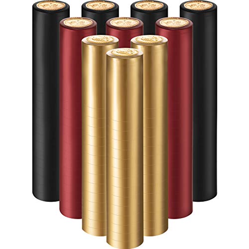 PVC Heat Shrink Capsules Wine Shrink Wrap Wine Bottle Capsules for Wine Cellars and Home Use, 3 Colors (200)