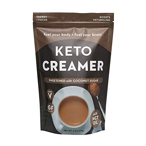 360 Nutrition KETO Creamer With MCT Oil | Sweetened with Coconut Sugar | Dairy Free Coffee Creamer Milk Substitute | Weight Loss, Energy, Fat Loss, Supports Ketosis