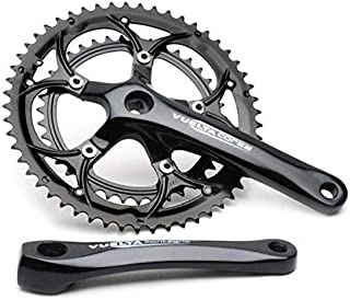 Vuelta Corsa Comp Crankset Black, 170mm 50/34T Square Taper