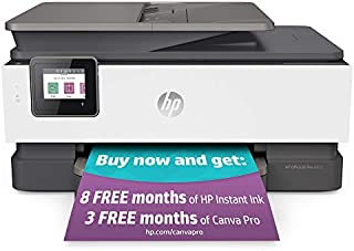 HP OfficeJet Pro 8035 All-in-One Wireless Printer - Includes 8 Months of Ink, HP Instant Ink, Works with Alexa - Basalt (5LJ23A)