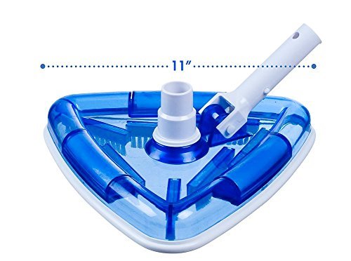 Milliard See-Thru Pool Vacuum Head/ Triangular, Weighted Base / for Inground & Vinyl Pools