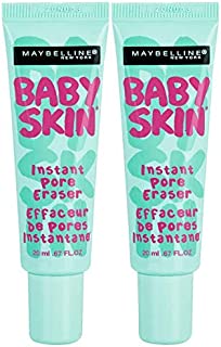 Maybelline Baby Skin Instant Pore Eraser Primer, Clear, 0.67 Fl Oz (Pack of 2)