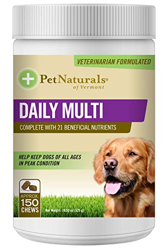 Pet Naturals - Daily Multi for Dogs, Daily Multivitamin Formula, 150 Bite Sized Chews