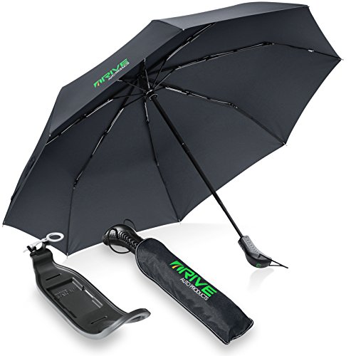 Car Umbrella by Drive Auto Products is Always There for Rain, Wind, Travel, Golf, Outdoor, Stroller, Kids, Men & Women - Windproof Automatic Compact