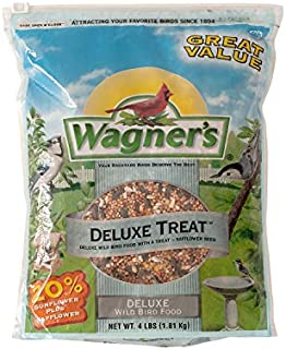 Wagner's 62067 Deluxe Treat Blend Wild Bird Food, 4-Pound Bag