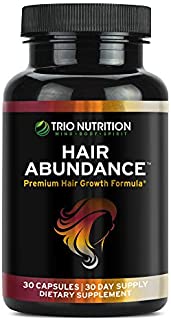 Trio Nutrition Biotin 10,000mcg - Hair Growth Vitamins for Stronger and Healthier Hair, Skin and Nails Boosted with Essential Minerals, Collagen and Keratin - Thicker Eyelashes for Women and Men