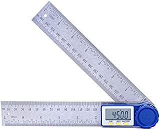 Suncala Digital Angle Finder Protractor with Zeroing and Locking Function, 7-Inch Stainless Steel Angle Finder Ruler