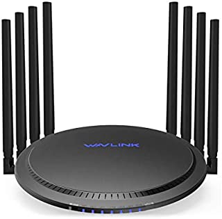 WAVLINK WiFi Router AC3000 Wireless Tri-Band Gigabit Router/High Speed WiFi Range Extender,4K Streaming and Gaming with USB 3.0 Ports Wireless Internet Router,Parental Control&QoS