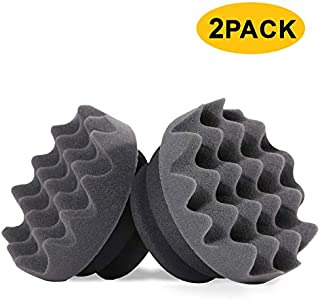 BOKA Tire Shine Dressing Applicator, 2 Pack Tire Gel Dressing Applicator Pad, Upgraded Handle Tire Foam Applicator, Wheel Tire Cleaner, Ergonomic Grip, Deeper Wave for Reach Trim Tire Detailing