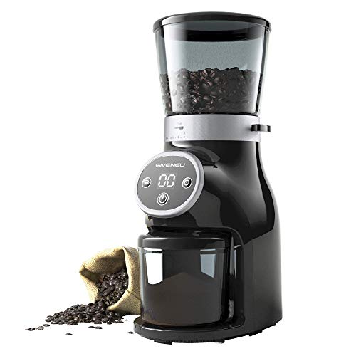 Conical Burr Coffee Grinder, GIVENEU Electric Burr Mill Coffee Bean Grinder with 31 Grind Settings for Espresso, Drip Coffee, French Press and Percolator Coffee, Perfect Home and Office Coffee Grinder