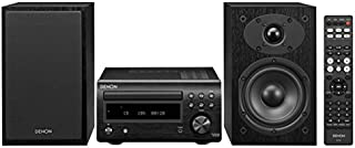 Denon D-M41 Home Theater Mini Amplifier and Bookshelf Speaker Pair - Compact HiFi Stereo System with CD, FM/AM Tuner and Wireless Bluetooth Music | Perfect for Small Rooms and Home Cinema