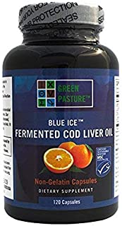 Blue Ice Fermented Cod Liver Oil Orange Flavor - 120 Caps