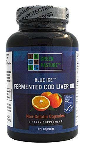 Blue Ice Fermented Cod Liver Oil Orange Flavor - 120 Caps