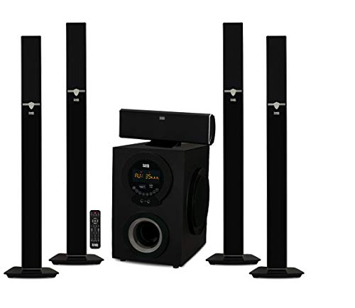 Acoustic Audio AAT3003 Tower 5.1 Home Theater Bluetooth Speaker System with 8