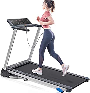 Merax Foldable Electric Treadmill Motorized Running Machine with Bluetooth for Home Office Workout with 15 Preset Programs, Incline Adjustment and Downloadable Sports App