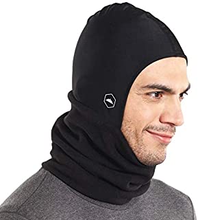 Balaclava Ski Mask - Fleece Neck Warmer w/Helmet Liner Hood - Winter Face Cover for Skiing, Snowboarding & Motorcycle Riding