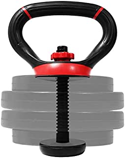 Yes4All Adjustable Kettlebell Handle/Kettlebell Handle for Plates  Kettlebell Weight Handle Supports up to 100lbs & Fits 1 & 2-Inch Weight Plates