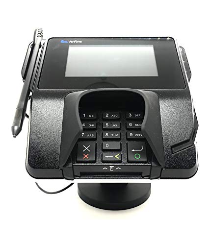 Sturdy Metal Swivel Stand for Verifone MX915 Credit Card Machine - Complete Kit with Adhesive Glue Pad and Hardware