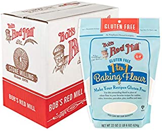 Bob's Red Mill Bob's Red Mill Gluten Free 1-to-1 Baking Flour, 22 Ounce, Pack of 4