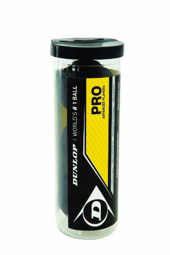 Dunlop Sports Pro XX Squash Ball, 3-Ball Tube