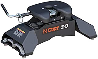 CURT 16037 Q24 5th Wheel Hitch, 24,000 lbs, Select Ford F-250, F-350, F-450, 8-Foot Bed Puck System