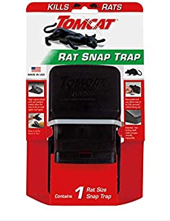 Tomcat Rat Snap Trap, 1 Rat Size Trap - Reusable - Effectively Kill Rats - Ideal for Home and Farm Use