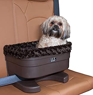 Pet Gear Booster Seat for Dogs/Cats, Removable Washable Comfort Pillow + Liner, Safety Tethers Included, Installs in Seconds, No Tools Required, Chocolate/Swirl, 16