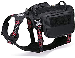 Chai's Choice Rover Scout High Performance Tactical Backpack Harness. Dupont Cordura Waterproof Fabric (Black/Red XL)