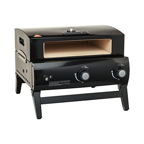 BakerStone O-AJLXX-O-000 Portable Gas Pizza Oven, Black