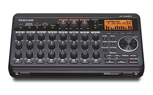 Tascam DP-008EX 8-Track Digital Pocketstudio Multi-Track Audio Recorder,Black