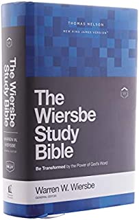 NKJV, Wiersbe Study Bible, Hardcover, Red Letter, Comfort Print: Be Transformed by the Power of Gods Word