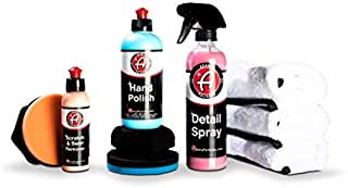 Adams Hand Polish Paint Revive | Ultimate Top Coat Polish & Glaze Infused with Polymer Protection Wax Sealant | Correct, Finish, & Protect New Mirror Like Finish All-in-One Formula (Complete Kit)