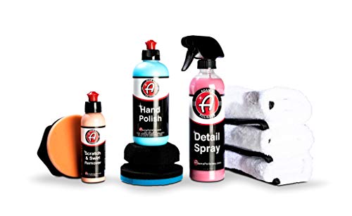 Adams Hand Polish Paint Revive | Ultimate Top Coat Polish & Glaze Infused with Polymer Protection Wax Sealant | Correct, Finish, & Protect New Mirror Like Finish All-in-One Formula (Complete Kit)