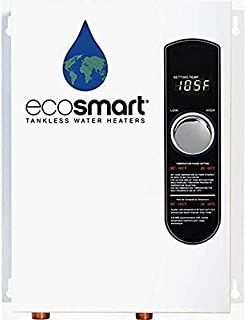 ecosmart ECO 18 Electric Tankless Water Heater, 18 KW at 240 Volts with Patented Self Modulating Technology,White