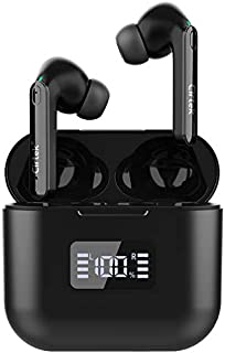 Cirtek Wireless Earbuds Active Noise Cancelling Bluetooth 5.0 Earbuds with 4 Mics Noise Reduction,35Hrs ANC Ear Buds, TWS Stereo Earphones, Enhanced Deep Bass, Smart Touch Control, IPX6 Waterproof