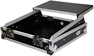 ProX Cases X-19MIXLT Top Load DJ Mixer Road Gig Ready Flight Combo Rack w/Gliding Laptop Shelf