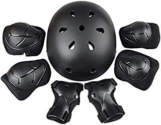 Mystery Kids Helmet Knee Pads for Kids 3-8 Years Toddler Helmet, Kids Protective Gear Set - Knee Pads Elbow Pads Wrist Pad Guards for Skateboard Skating Cycling