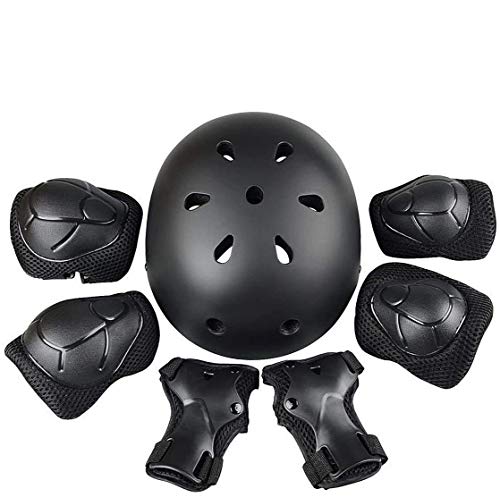 Mystery Kids Helmet Knee Pads for Kids 3-8 Years Toddler Helmet, Kids Protective Gear Set - Knee Pads Elbow Pads Wrist Pad Guards for Skateboard Skating Cycling