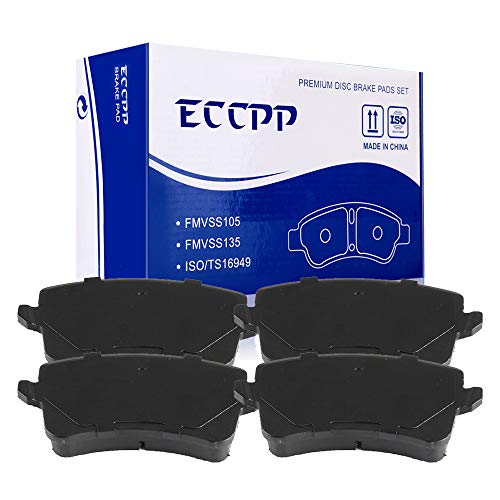 Brake Pads,ECCPP 4pcs Rear Ceramic Disc Brake Pads Kits fit for Audi A4/A5 Quattro,2013-2016 Audi allroad,2009-2017 Audi Q5,2010-2016 Audi S4,2008-2017 Audi S5