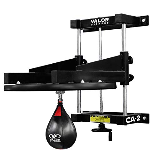 Valor Fitness CA-2 Adjustable 1 Boxing Speed Bag Platform with Wheel Crank for Easy Adjustment, Speed Bag Included