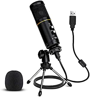 USB Microphone, Stilnend Metal Condenser Recording Microphone for Computer, Laptop MAC or Windows, Streaming, Podcasting, Google Voice Search, Gaming