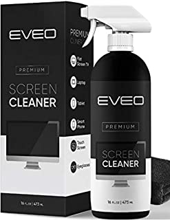 Screen Cleaner Spray - TV Screen Cleaner, Computer Screen Cleaner Laptop, Phone, Ipad - Computer Cleaning kit Electronic Cleaner - Microfiber Cloth Included, Large 16 Ounce Bottle